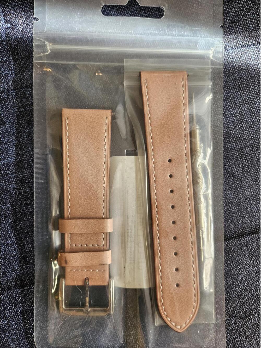 NEW - Faux Leather Watch Strap - with tool - new in bag